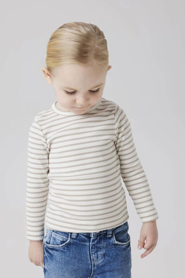 Name It Shirt met lange mouwen NMNBANI LS XSL TOP NOOS Strepen-look in geweldige ribkwaliteit - Foto 3