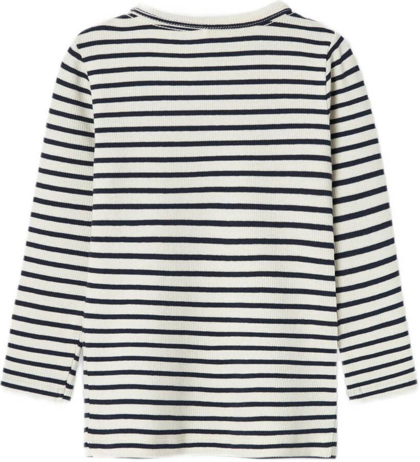 Name It Shirt met lange mouwen NMNBANI LS XSL TOP NOOS Strepen-look in geweldige ribkwaliteit
