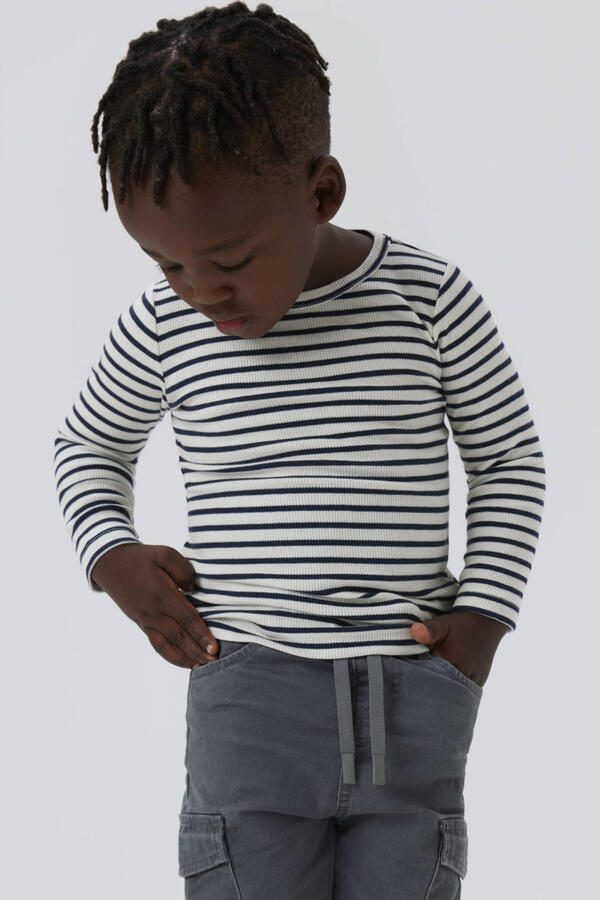 Name It Shirt met lange mouwen NMNBANI LS XSL TOP NOOS Strepen-look in geweldige ribkwaliteit - Foto 2