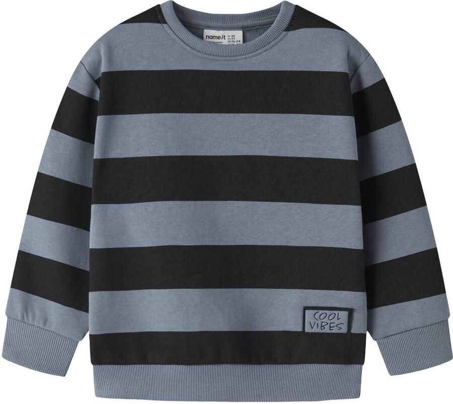 NAME IT MINI gestreepte sweater blauw Streep