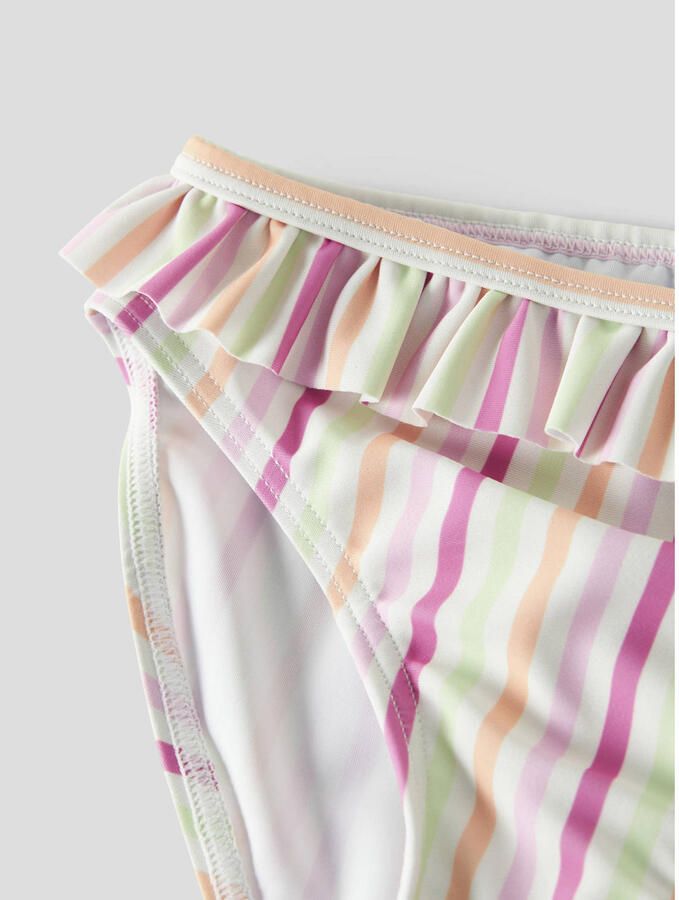 NAME IT MINI getreept crop bikini roze multicolor - Foto 2