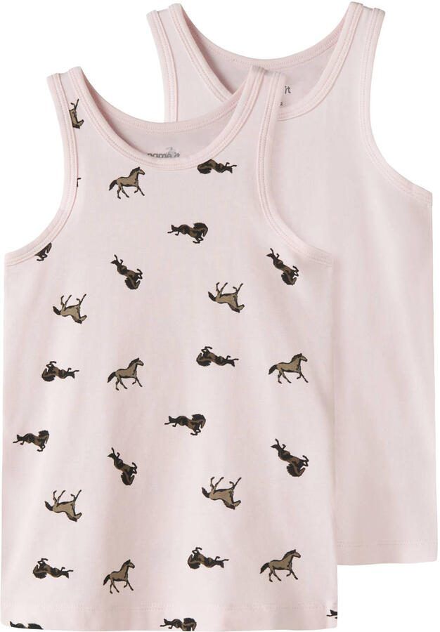 NAME IT MINI hemd lichtroze (set van 2)