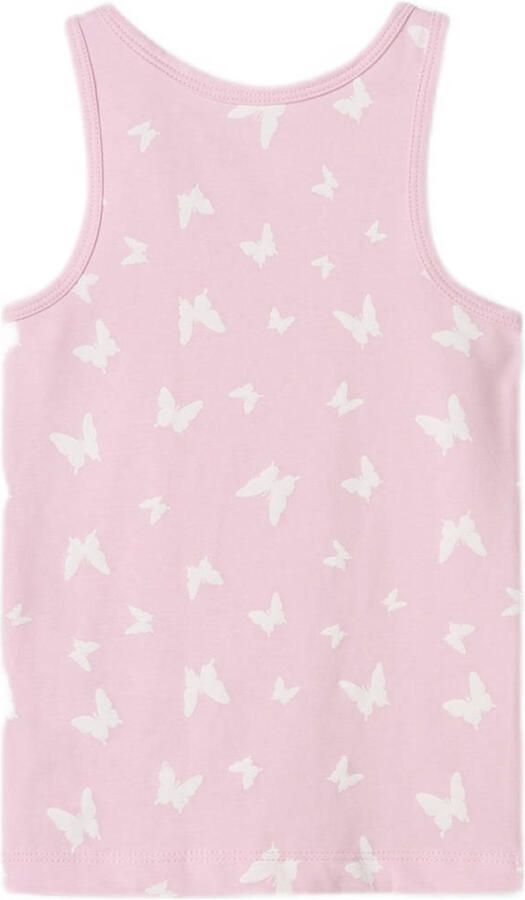 Name it MINI hemd set van 2 roze lichtroze Meisjes Stretchkatoen Ronde hals 104 - Foto 2