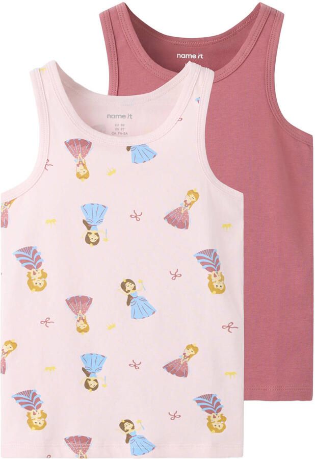NAME IT MINI hemden met print (set van 2)