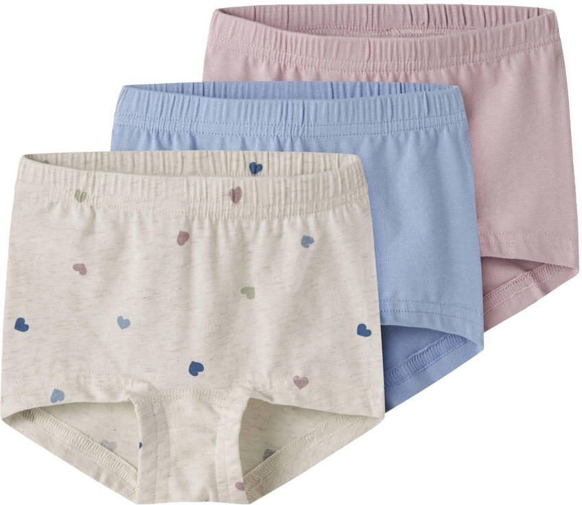 NAME IT MINI hipster ecru blauw roze (set van 3) - Foto 3