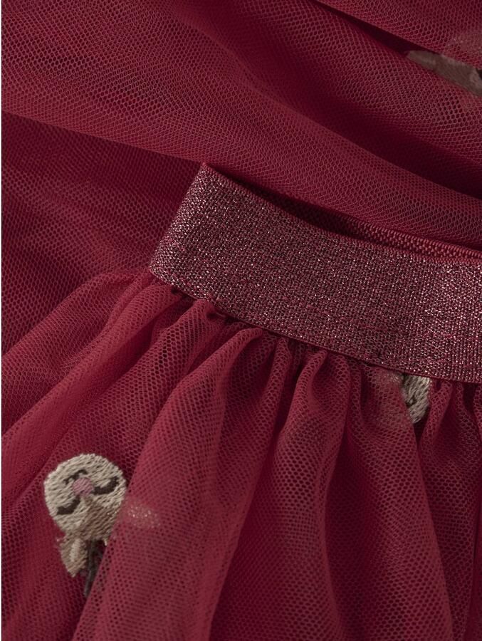 NAME IT MINI tule A-lijn rok met print rood Meisjes Polyamide All over print - Foto 2