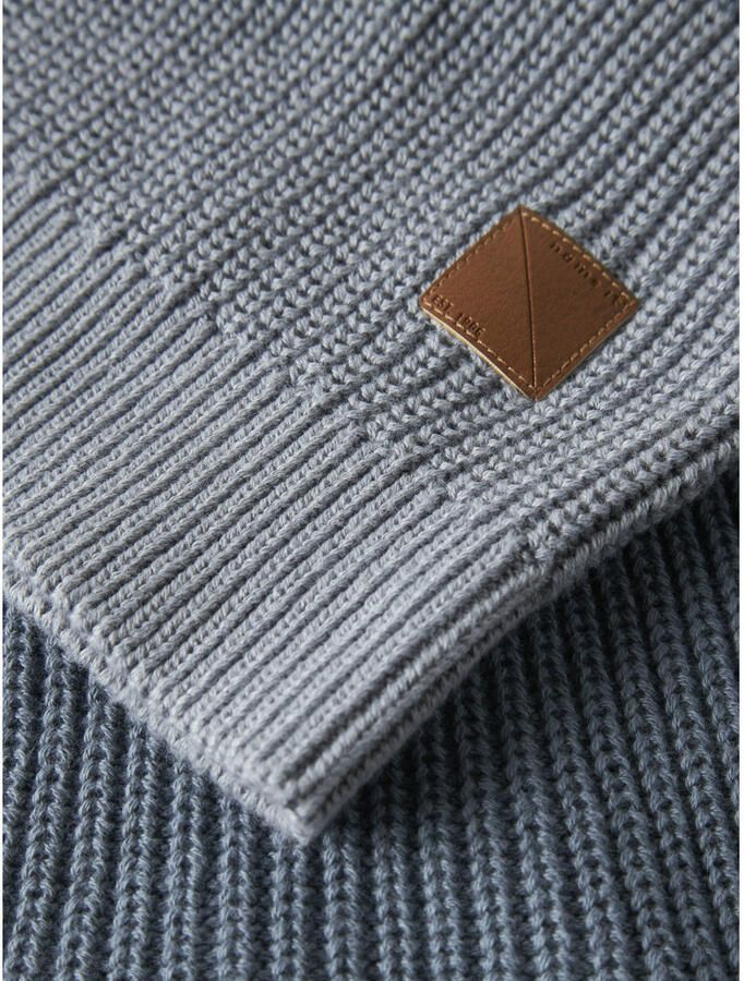 NAME IT MINI katoenen gebreide trui blauw - Foto 2