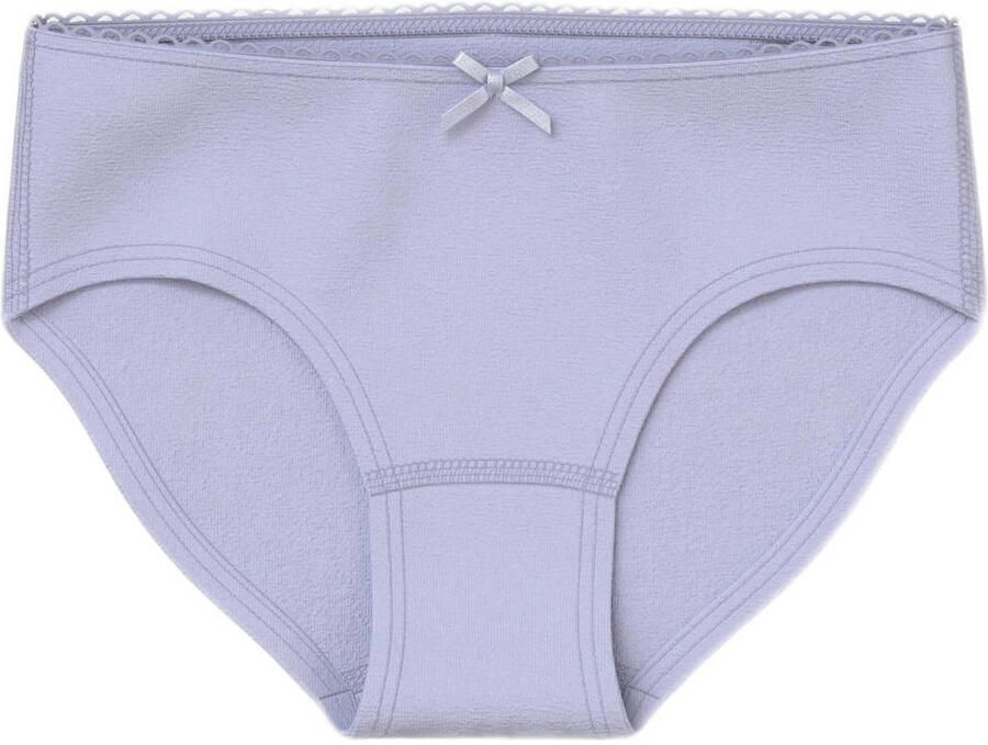 NAME IT MINI katoenen slips met print lichtroze roze lila (set van 3)