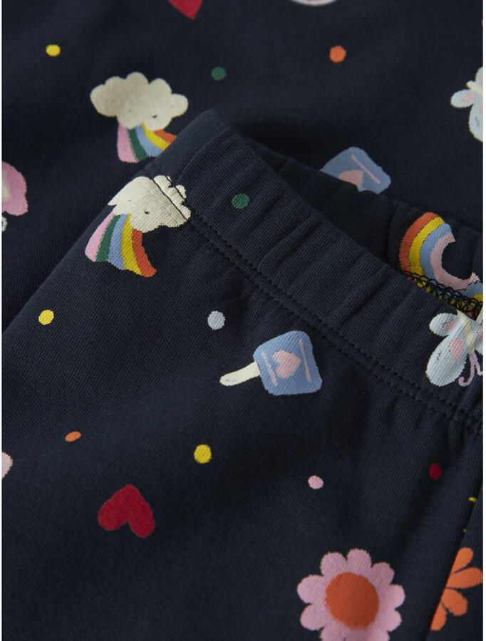 NAME IT MINI legging met print donkerblauw - Foto 2