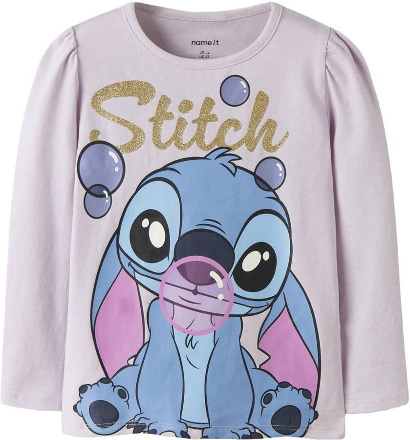 NAME IT MINI Lilo & Stitch longsleeve lila