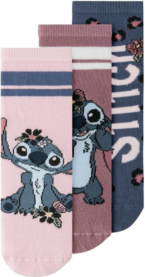 NAME IT MINI Lilo & Stitch sokken (set van 3)