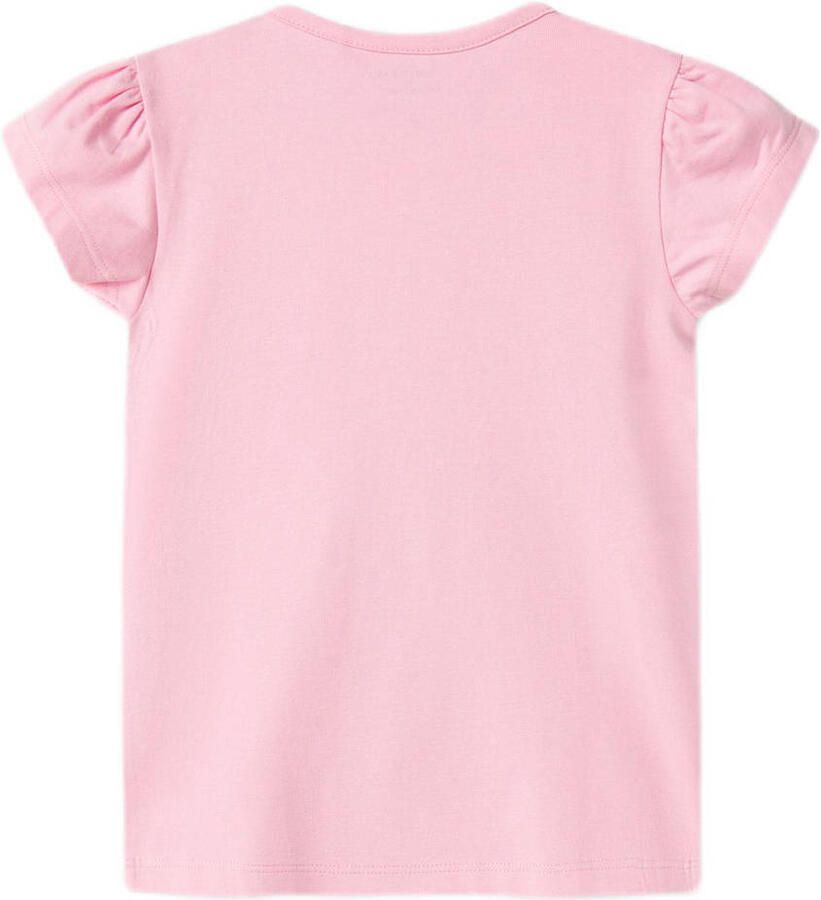 Name It T-shirt NMFFOLLY – Shirt met pofmouwen en glitter-steekmotief