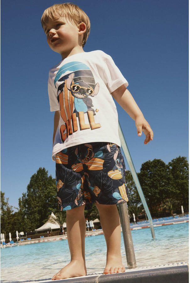 NAME IT MINI Lilo & Stitch T-shirt wit - Foto 3
