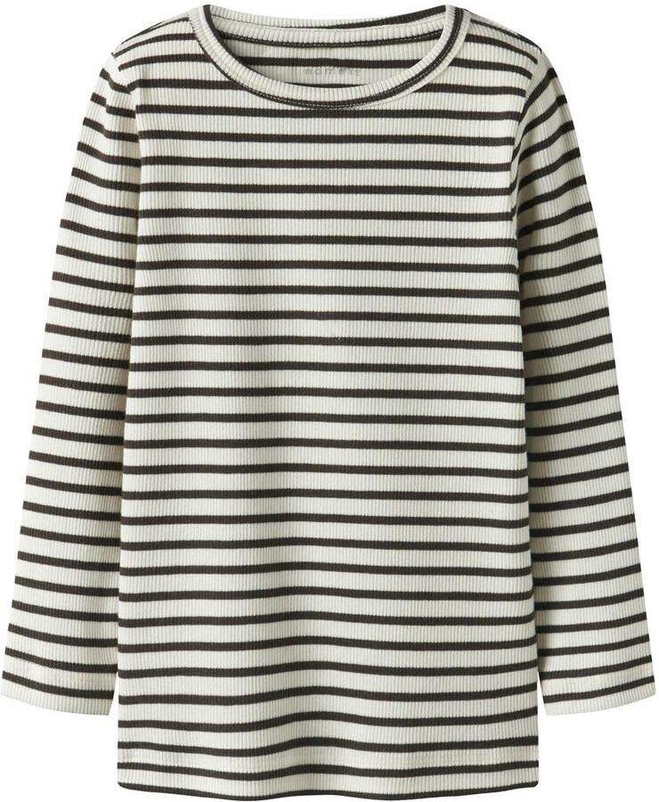 Name It Shirt met lange mouwen NMNBANI LS XSL TOP NOOS Strepen-look in geweldige ribkwaliteit