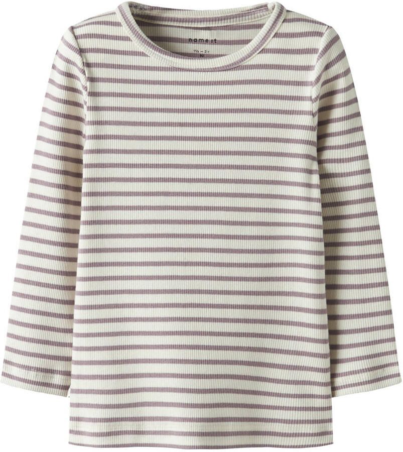 Name It Shirt met lange mouwen NMNBANI LS XSL TOP NOOS Strepen-look in geweldige ribkwaliteit - Foto 2