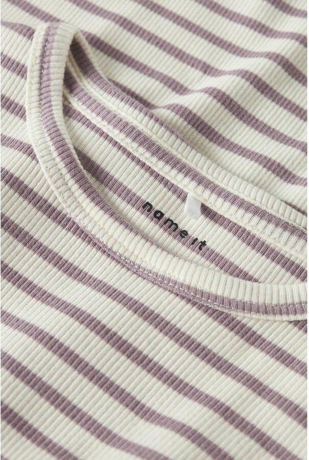 Name It Shirt met lange mouwen NMNBANI LS XSL TOP NOOS Strepen-look in geweldige ribkwaliteit - Foto 3