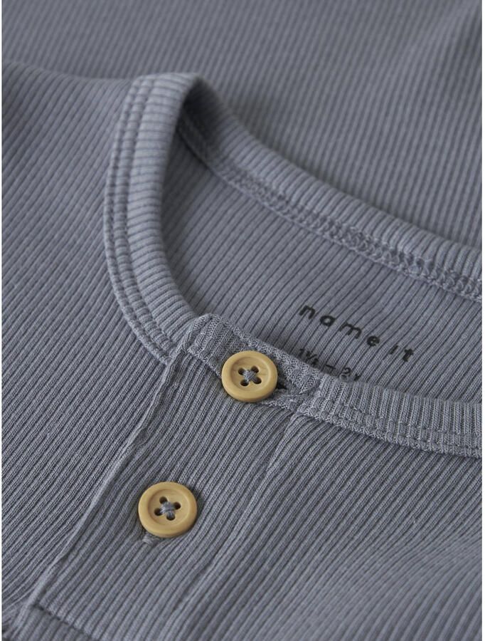 Name It Shirt met lange mouwen NMMKAB LS TOP NOOS in henley-stijl met korte knoopsluiting bij de halslijn - Foto 2