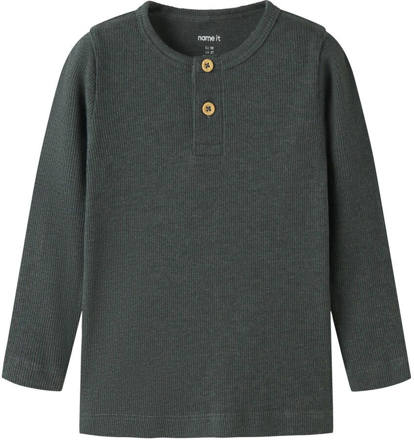 NAME IT MINI longsleeve grijsgroen