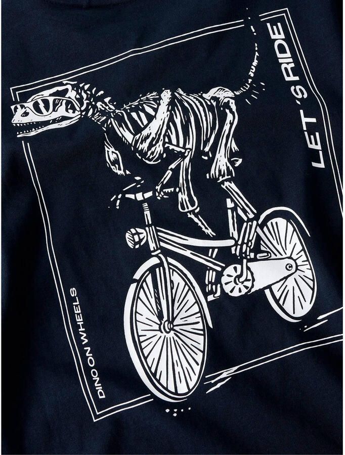NAME IT MINI longsleeve met backprint donkerblauw - Foto 2