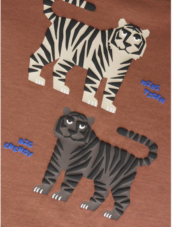 NAME IT MINI longsleeve met print bruin - Foto 2