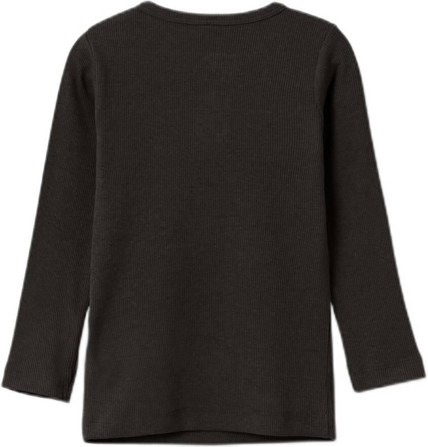 Name It Shirt met lange mouwen NMMKAB LS TOP NOOS in henley-stijl met korte knoopsluiting bij de halslijn - Foto 3