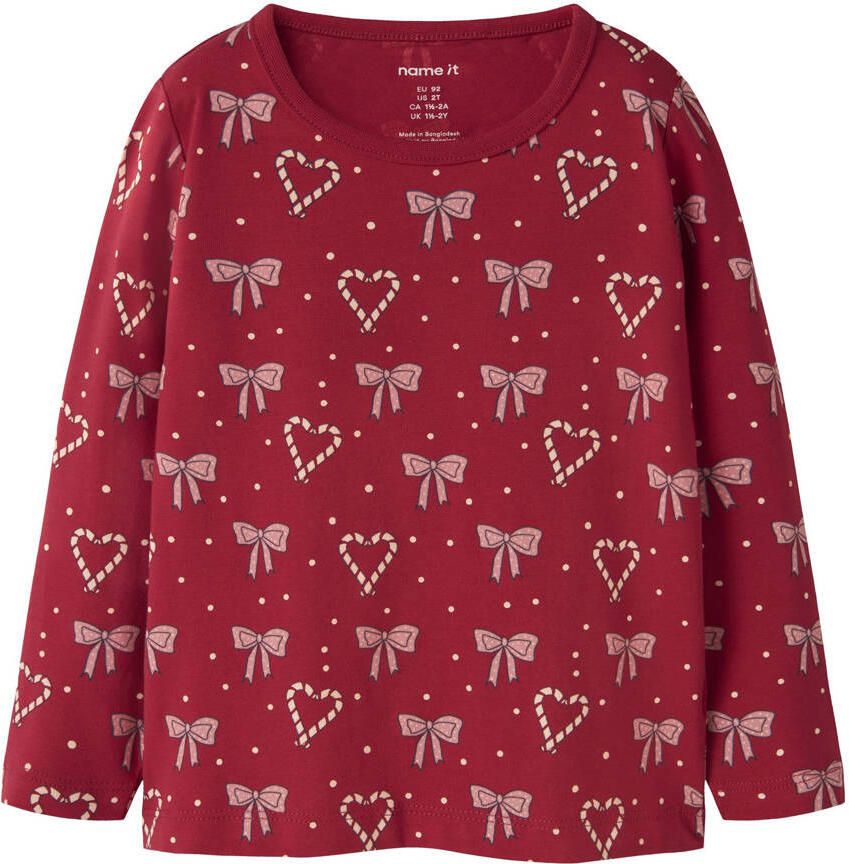 NAME IT MINI longsleeve rood
