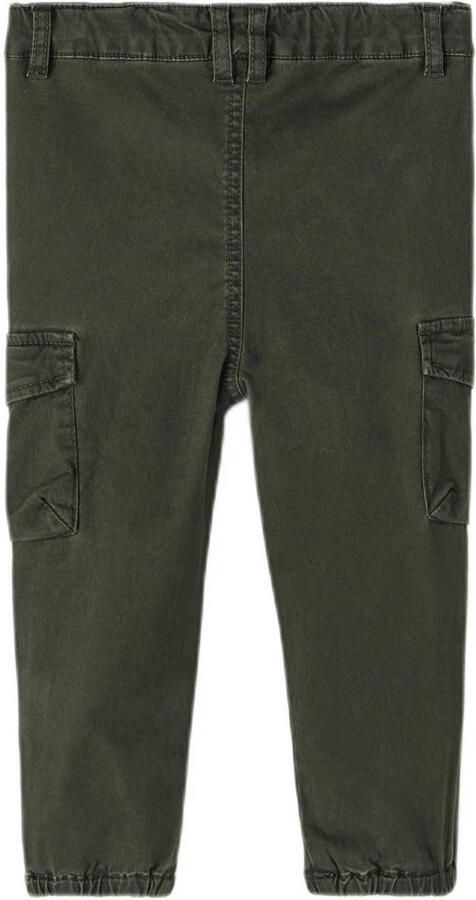 Name it MINI loose fit cargobroek NMMBEN donkergroen Jongens Stretchkatoen 104 - Foto 2
