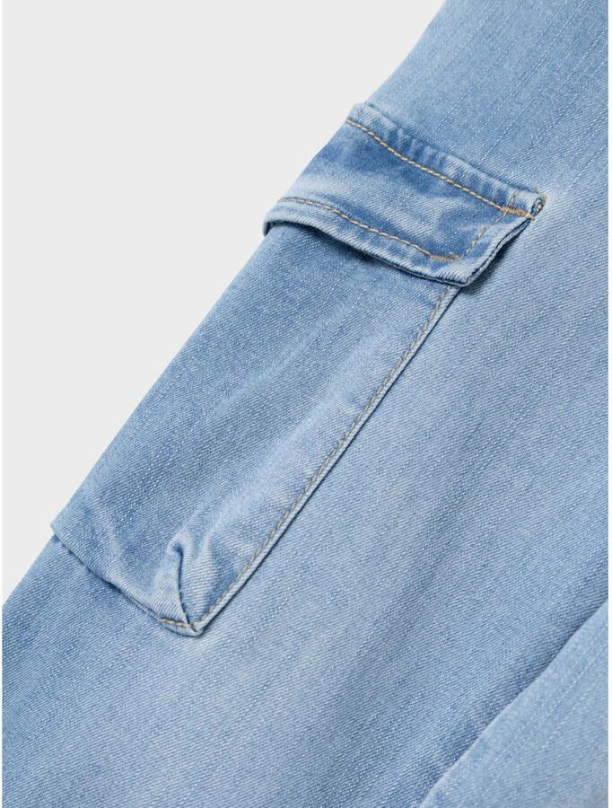 Name it MINI loose fit jeans NMMBEN medium blue denim Blauw Effen 104