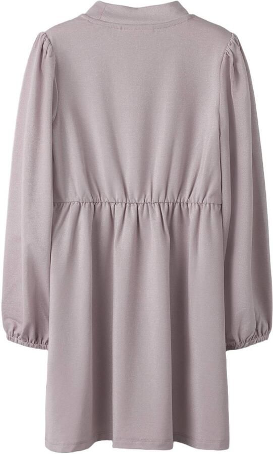 NAME IT MINI midi glitterjurk met glitters lila Paars Meisjes Polyester Opstaande kraag - Foto 3