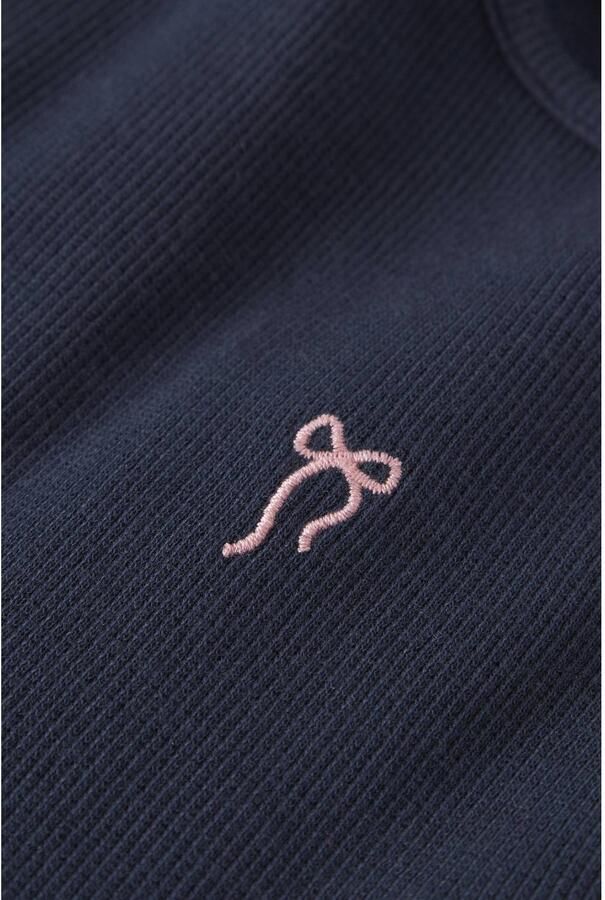 NAME IT MINI midi jurk met tule details en print donkerblauw Meisjes Sweat Ronde hals - Foto 2