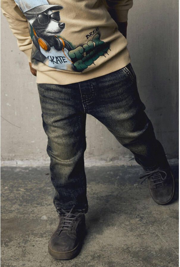NAME IT MINI NMMBEN loose fit jeans bruin