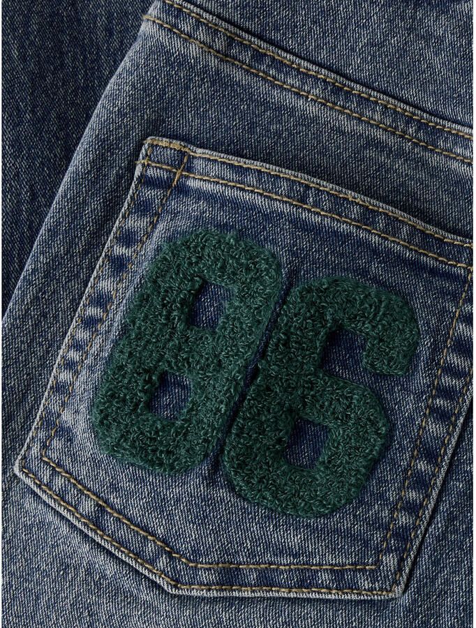 NAME IT MINI NMMBEN tapered jeans met tekst mediumblauw - Foto 2