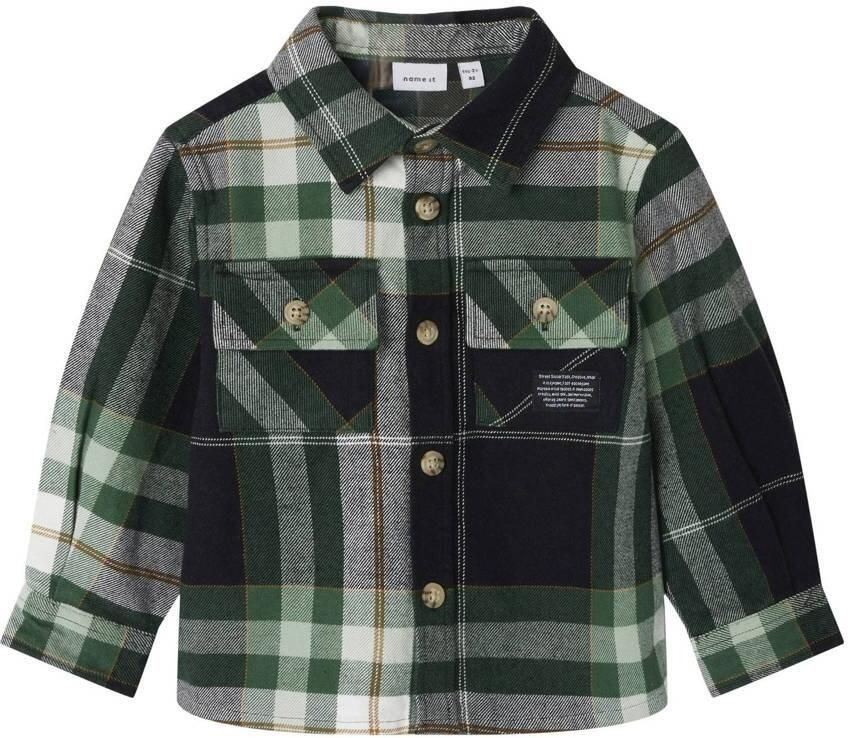 NAME IT MINI overshirt donkergroen