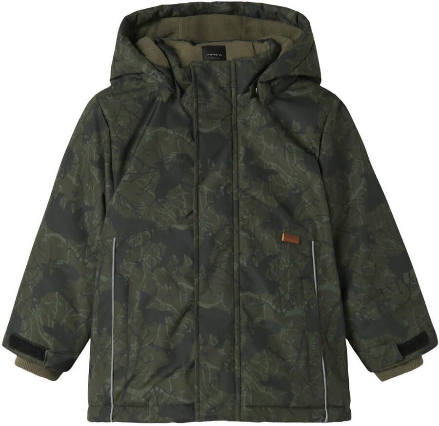 NAME IT MINI parka donkergroen