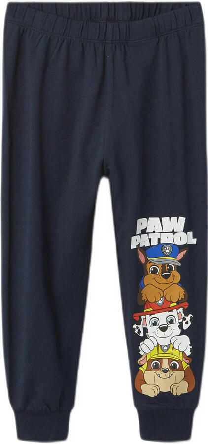 Name it MINI Paw Patrol pyjama met printopdruk donkerblauw Jongens Stretchkatoen Ronde hals 110 116 - Foto 2