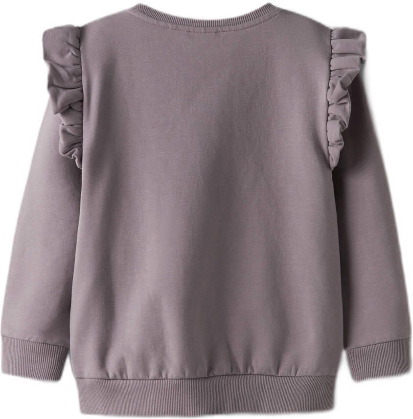 Name It Sweatshirt NMFSANNA PAW SWEAT BRU NOOS CPLG