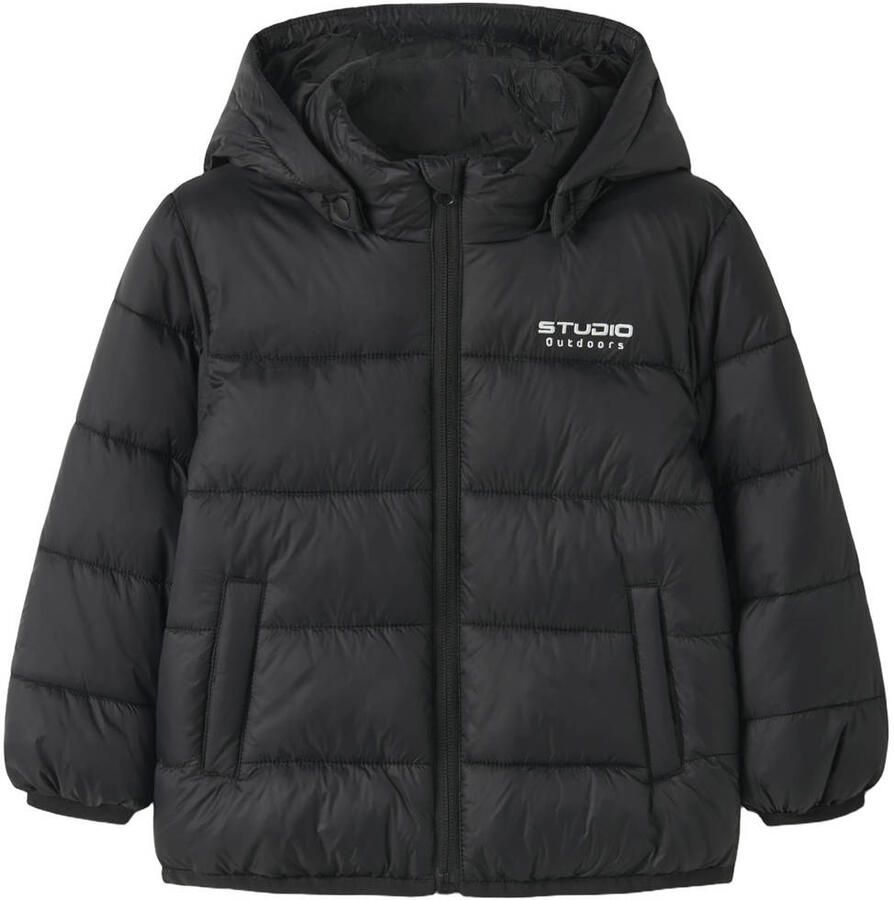 NAME IT MINI pufferjas zwart