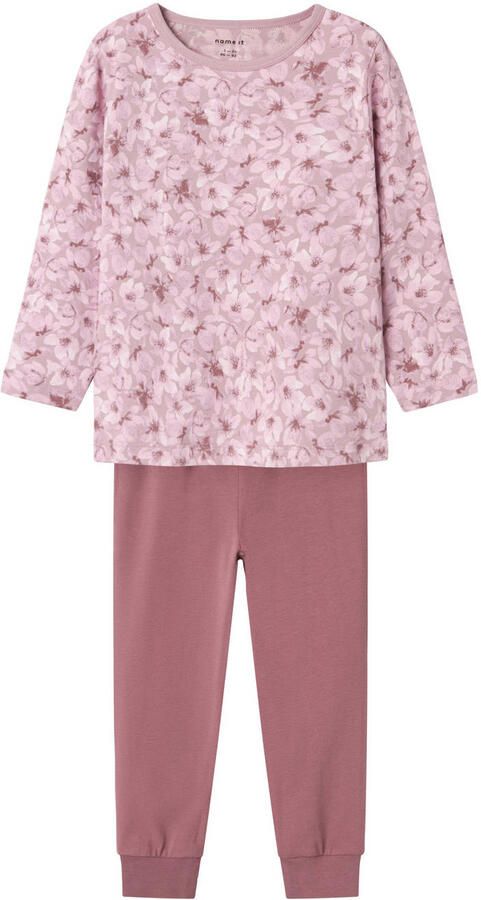 Name It Pyjama NMFNIGHTSET MAUVE FLOWER NOOS met geweldige bloemen-allover in het bovenstuk (set 2-delig) - Foto 2