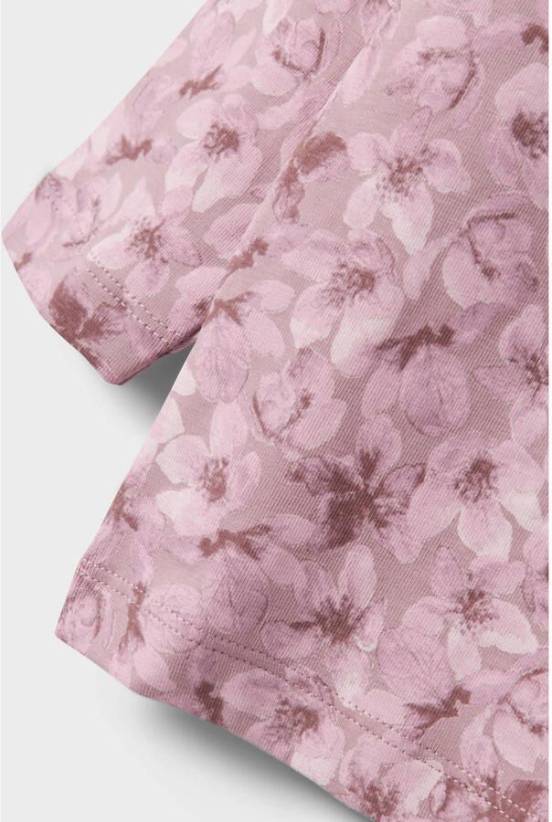 Name It Pyjama NMFNIGHTSET MAUVE FLOWER NOOS met geweldige bloemen-allover in het bovenstuk (set 2-delig)