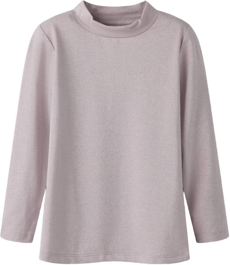 NAME IT MINI rechtvallende longsleeve lichtroze
