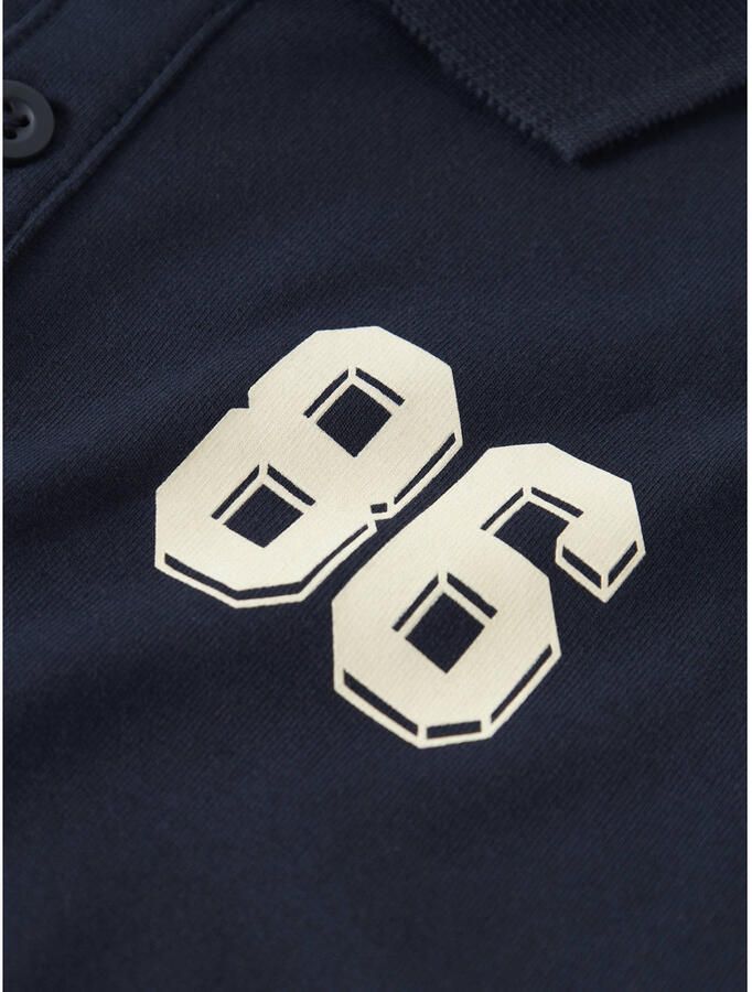 NAME IT MINI rechtvallende sweater met print donkerblauw - Foto 3