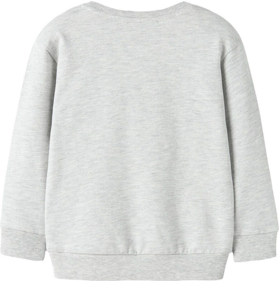 NAME IT MINI rechtvallende sweater met print grijs - Foto 2