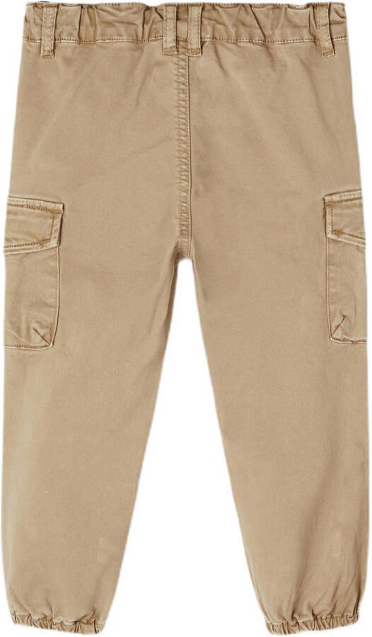 Name it MINI regular fit cargobroek NMMBEN zand Beige Jongens Stretchkatoen 110 - Foto 2