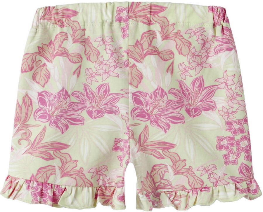 NAME IT MINI regular gebloemde casual short roze - Foto 2