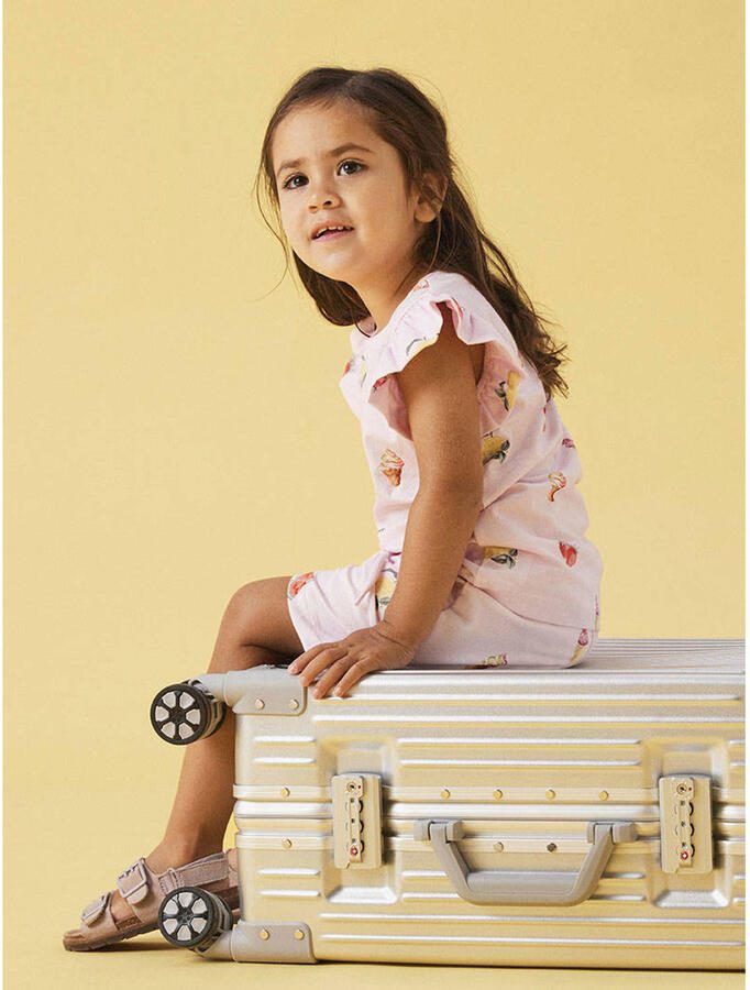 NAME IT MINI regular waist sweatshort roze Korte broek All over print - Foto 2