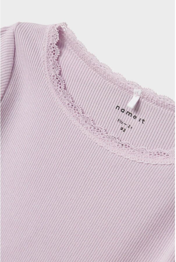 NAME IT MINI ribgebreide longsleeve NMFKAB warmroze - Foto 2