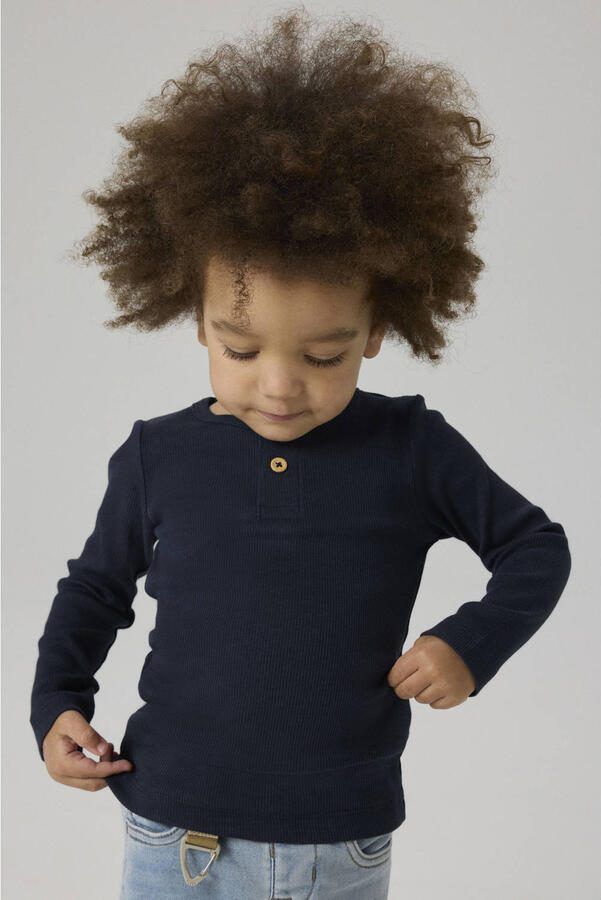 Name It Shirt met lange mouwen NMMKAB LS TOP NOOS in henley-stijl met korte knoopsluiting bij de halslijn - Foto 2
