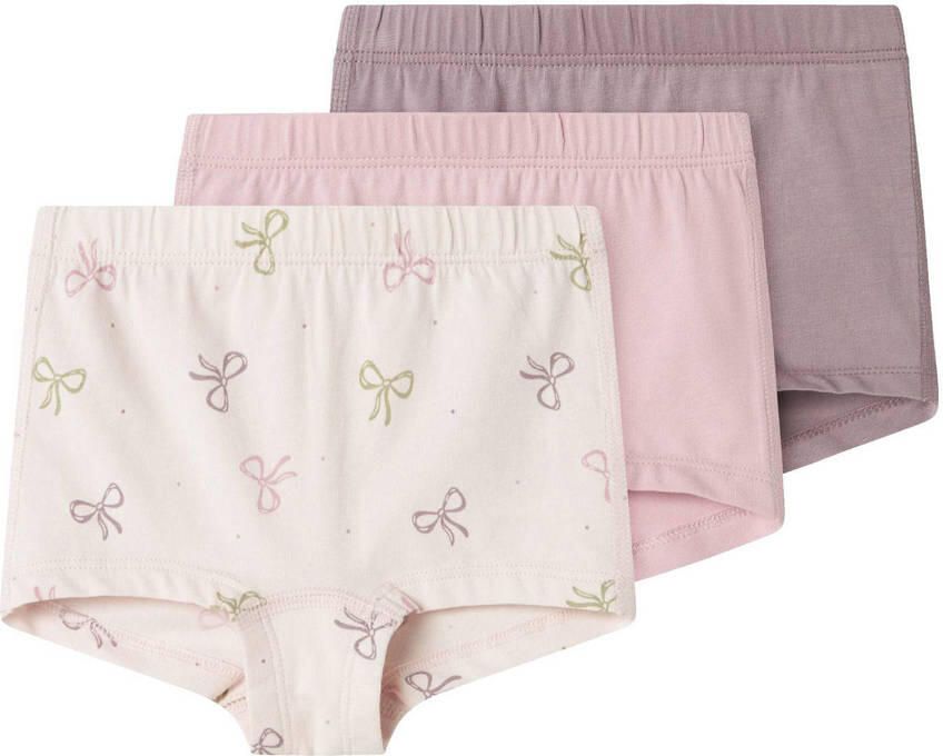 Name It Boxershort NMFTIGHTS 3P BARELY PINK BOW NOOS (set 3 stuks) - Foto 3