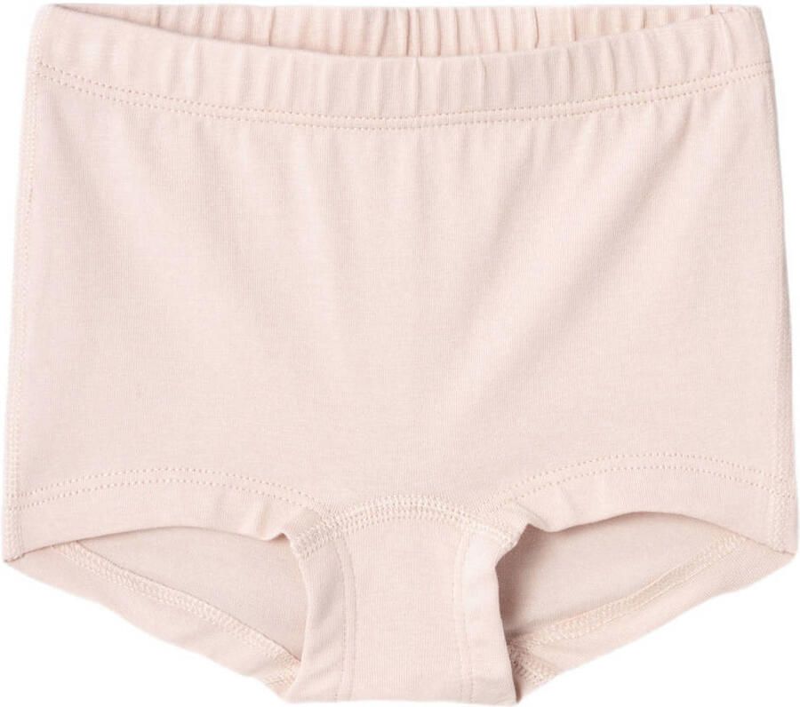 Name it MINI shorts set van 3 met bloemen roze ecru lichtroze Slip Meisjes Stretchkatoen 104 - Foto 2