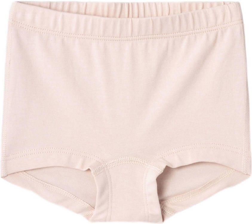 Name it MINI shorts set van 3 met bloemen roze ecru lichtroze Slip Meisjes Stretchkatoen 104 - Foto 2